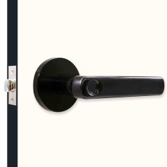 KEY IN LEVER FINGERPRINT FLA010 BLACK FINISH
