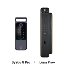 Yale ByYou G Pro + Yale Luna Pro+ Champagne Gold